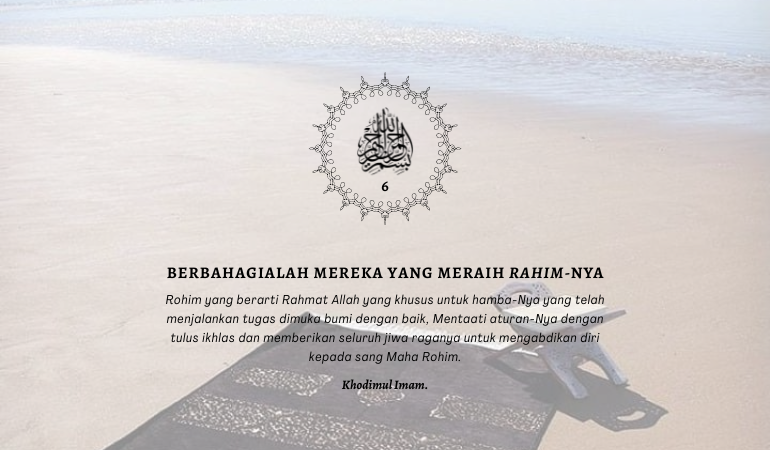 BERBAHAGIALAH MEREKA YANG MERAIH RAHIM-NYA