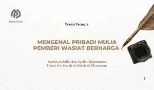 MENGENAL PRIBADI MULIA, SYEIKH ABDULLAH AL MAMAQONI