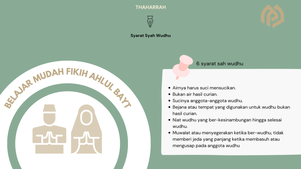 Syarat – Syarat Wudhu