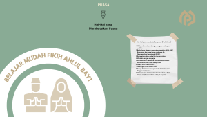 Hal-Hal yang Membatalkan Puasa