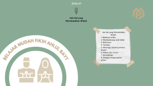 Hal-Hal yang Membatalkan Shalat
