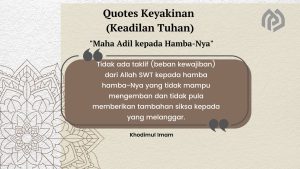 Maha Adil kepada hamba-Nya