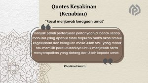 Rosul menjawab keraguan umat