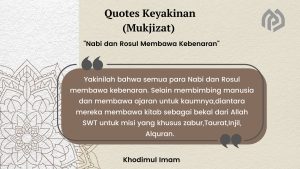 Nabi dan Rosul Membawa Kebenaran