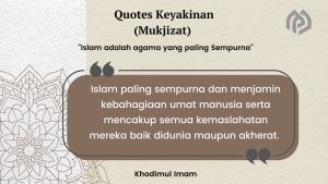 Islam adalah agama yang paling sempurna