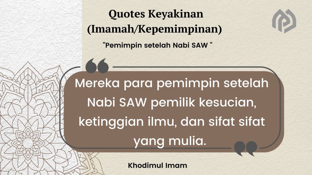 Pemimpin setelah Nabi SAW