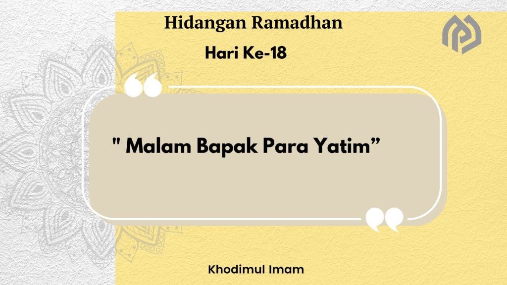 Hidangan Ramadhan Hari Ke-18