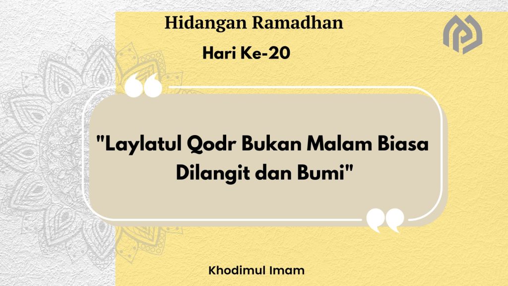 Hidangan Ramadhan Hari Ke-20