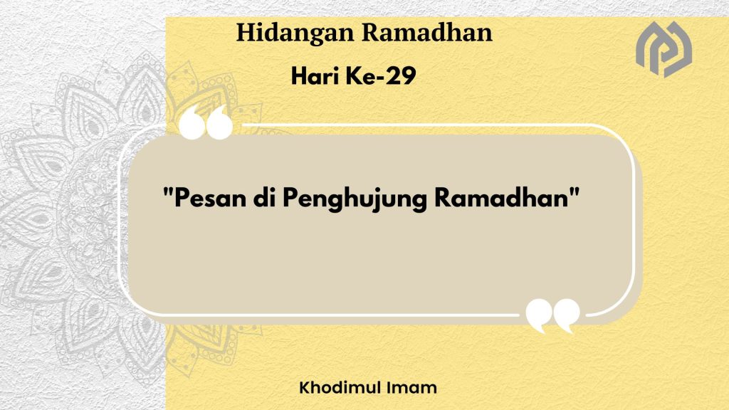 Hidangan Ramadhan Hari Ke-29