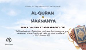Sabar dan Sholat adalah Penolong