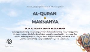 Doa adalah Cermin Kebenaran